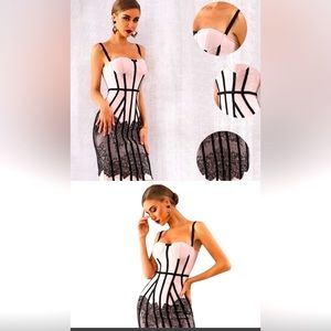 Lace bondage dress, Brand New size L